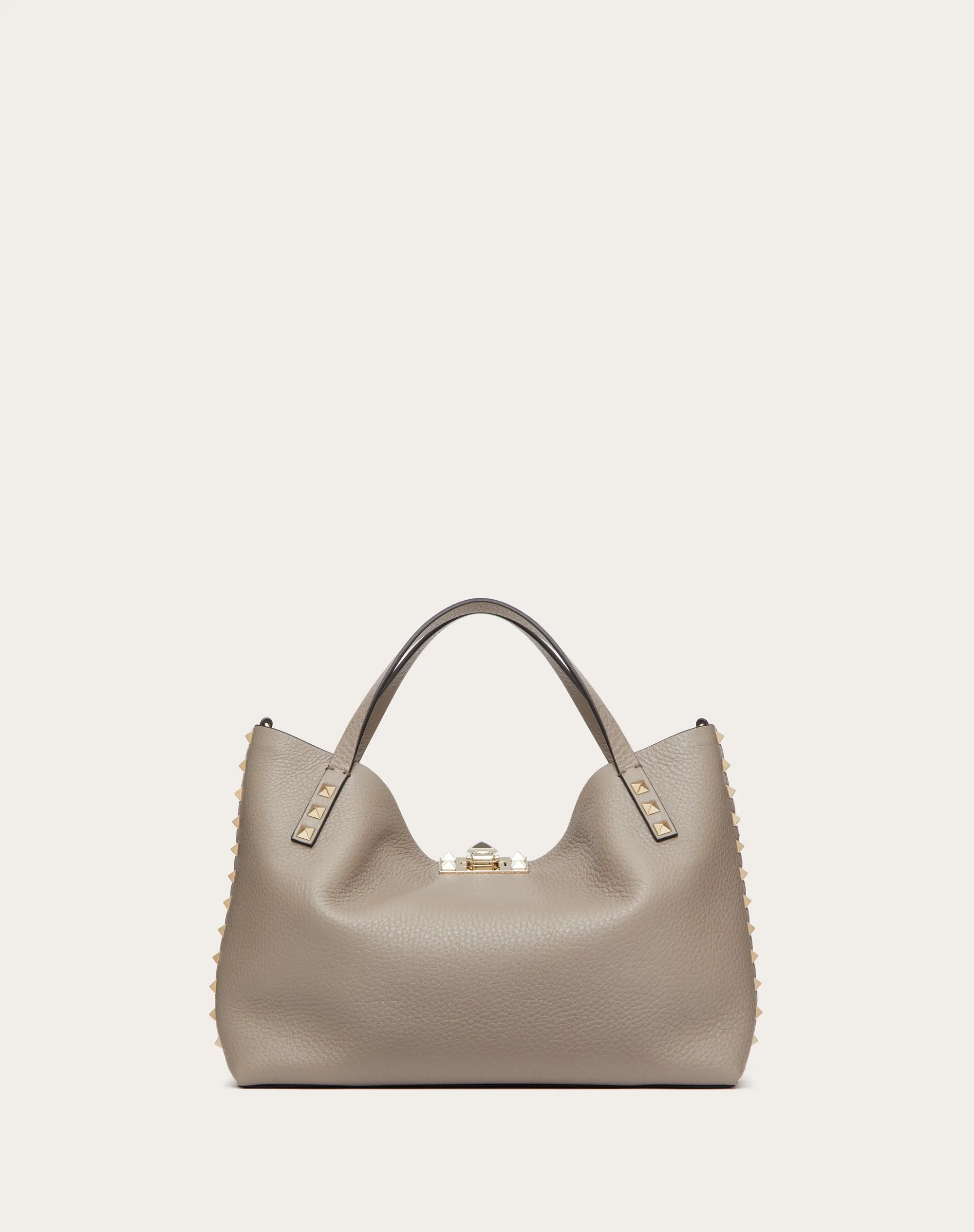 BORSA PICCOLA ROCKSTUD IN VITELLO GRANATO CON FODERA A CONTRASTO