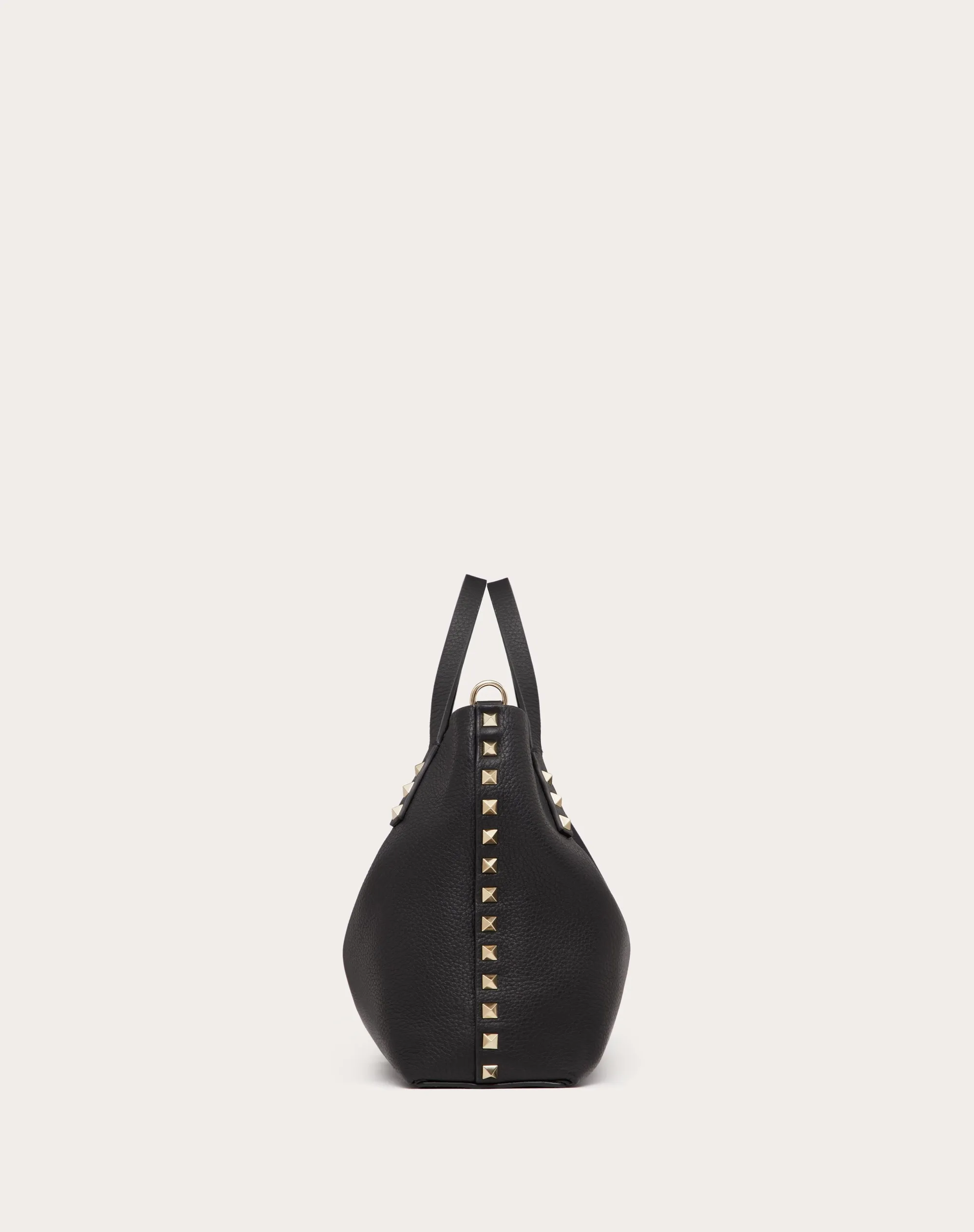 BORSA PICCOLA ROCKSTUD IN VITELLO GRANATO CON FODERA A CONTRASTO