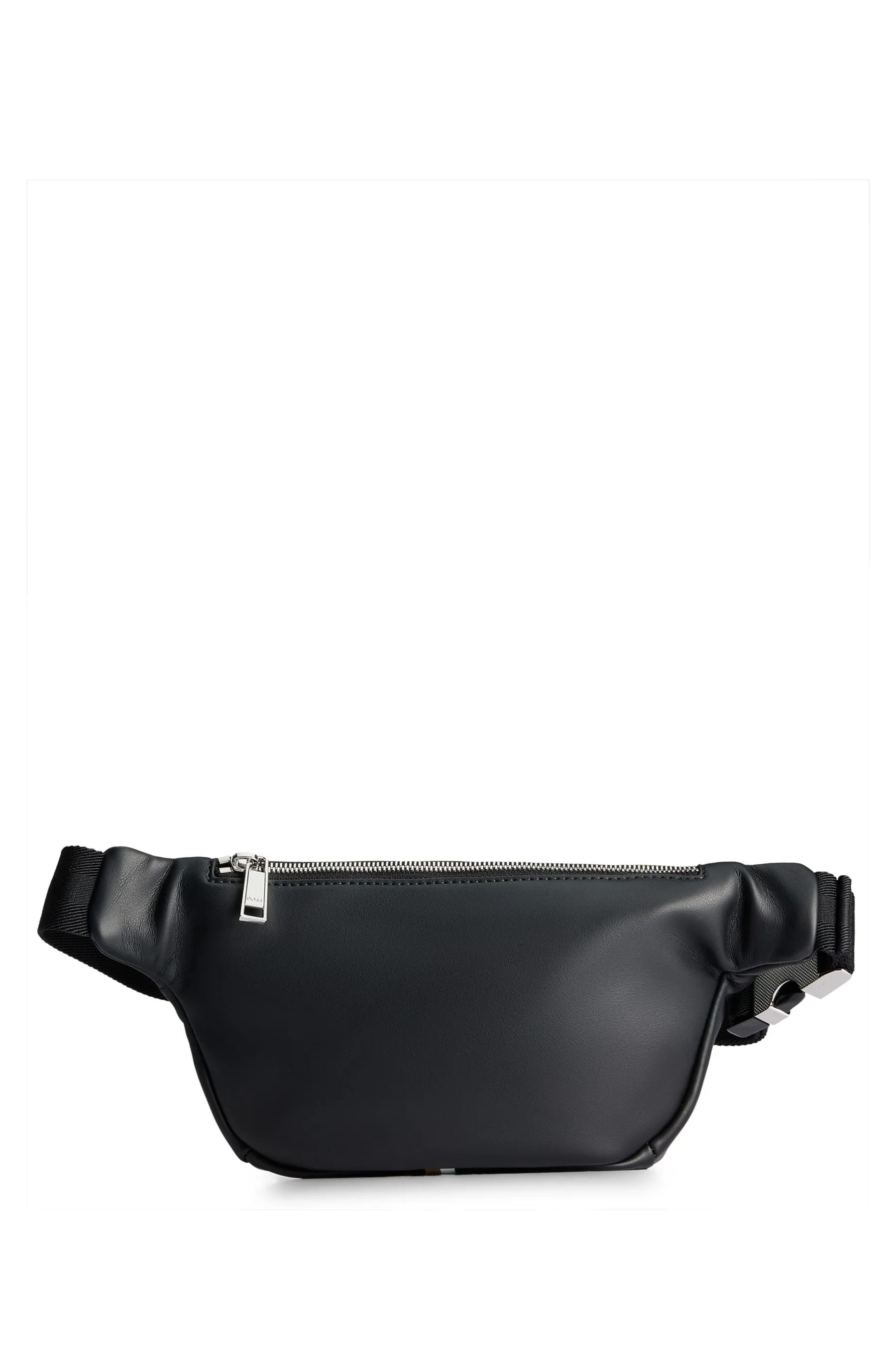 BOSS - Borsa con cintura in pelle sintetica e Signature A righe
