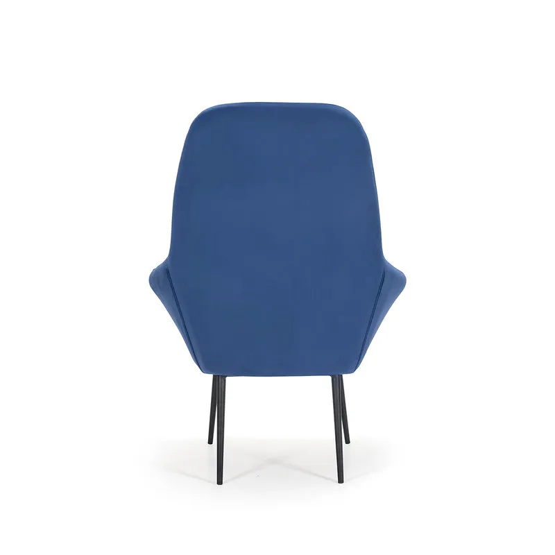 Braid Poltrona mary in velluto, blu