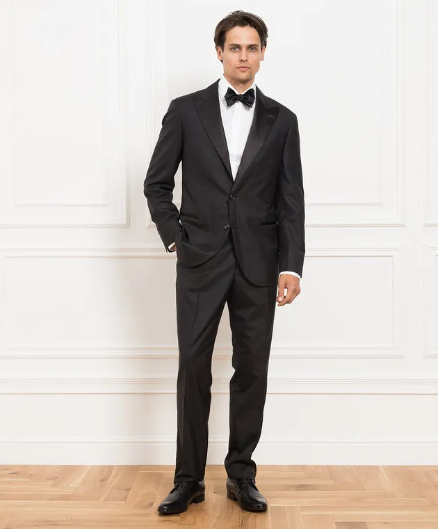 Brunello Cucinelli Abito in lana nera MF460AS28