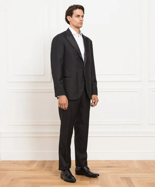 Brunello Cucinelli Abito in lana nera MF460AS28