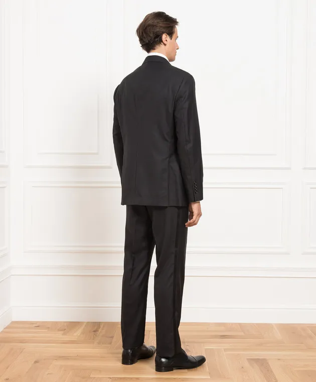 Brunello Cucinelli Abito in lana nera MF460AS28