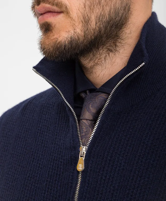 Brunello Cucinelli Maglione in cashmere blu M22202504