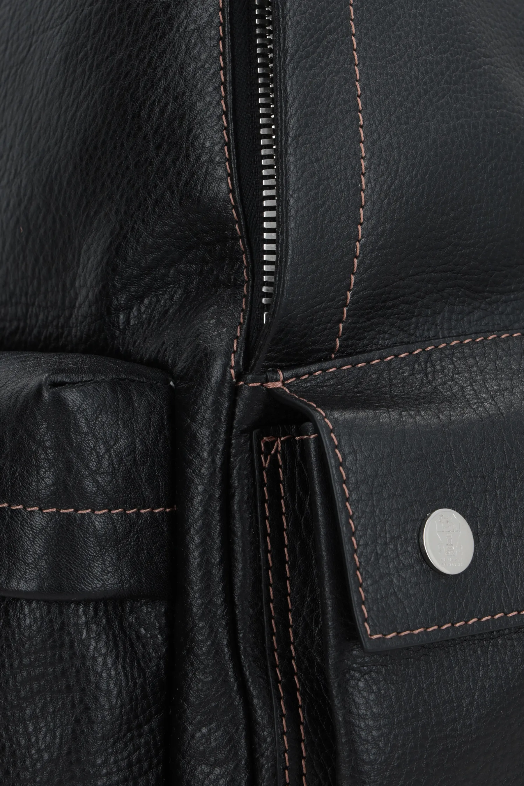 BRUNELLO CUCINELLI zaino in pelle martellata