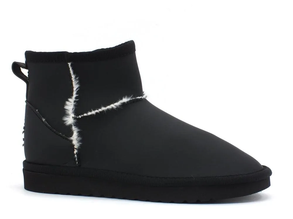 C1BERIAN Boot Montone Nero Bianco A102 BOOT