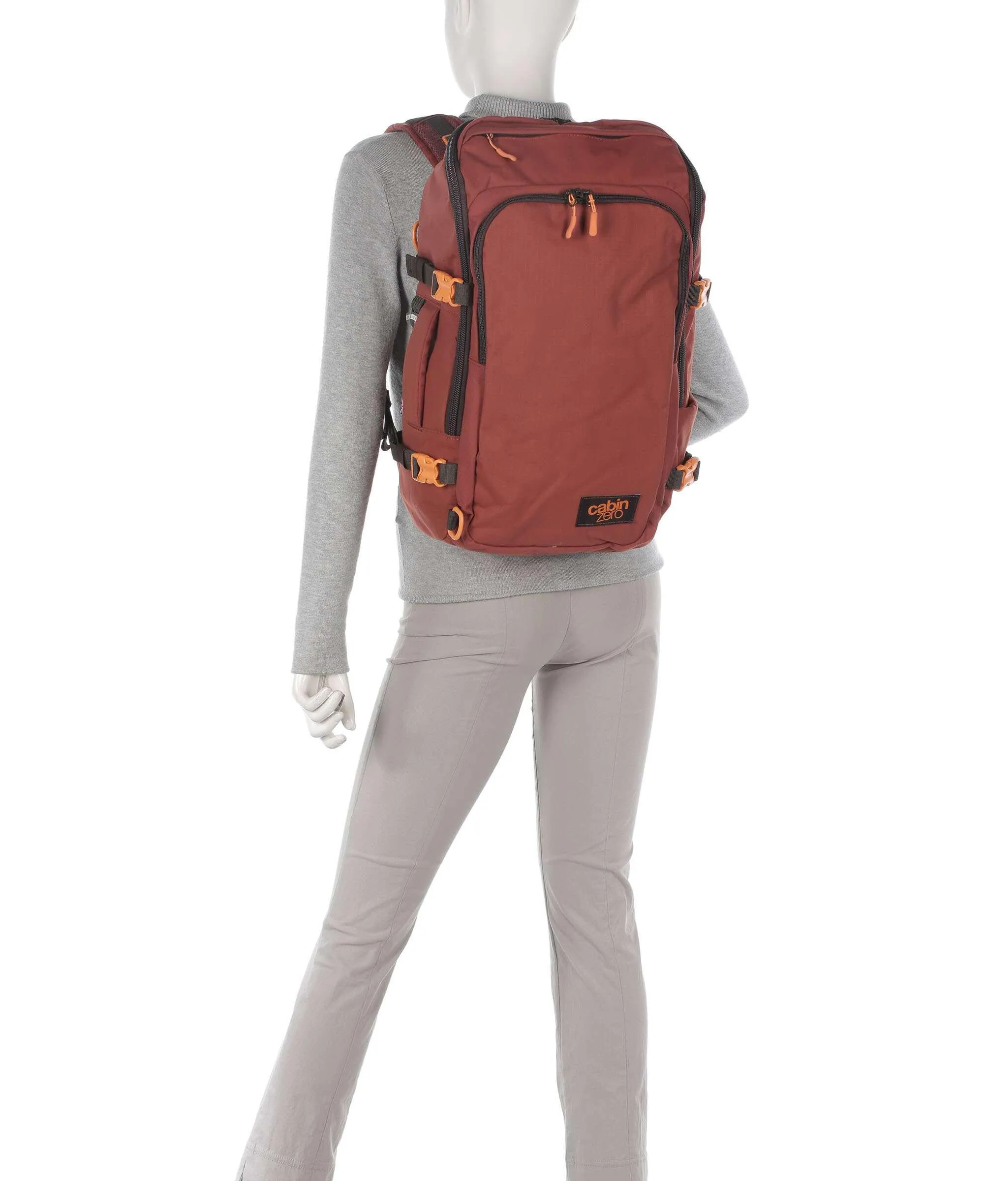  Cabin Zero ADV Pro 32 Zaino da viaggio 14″ nylon rosso scuro  
