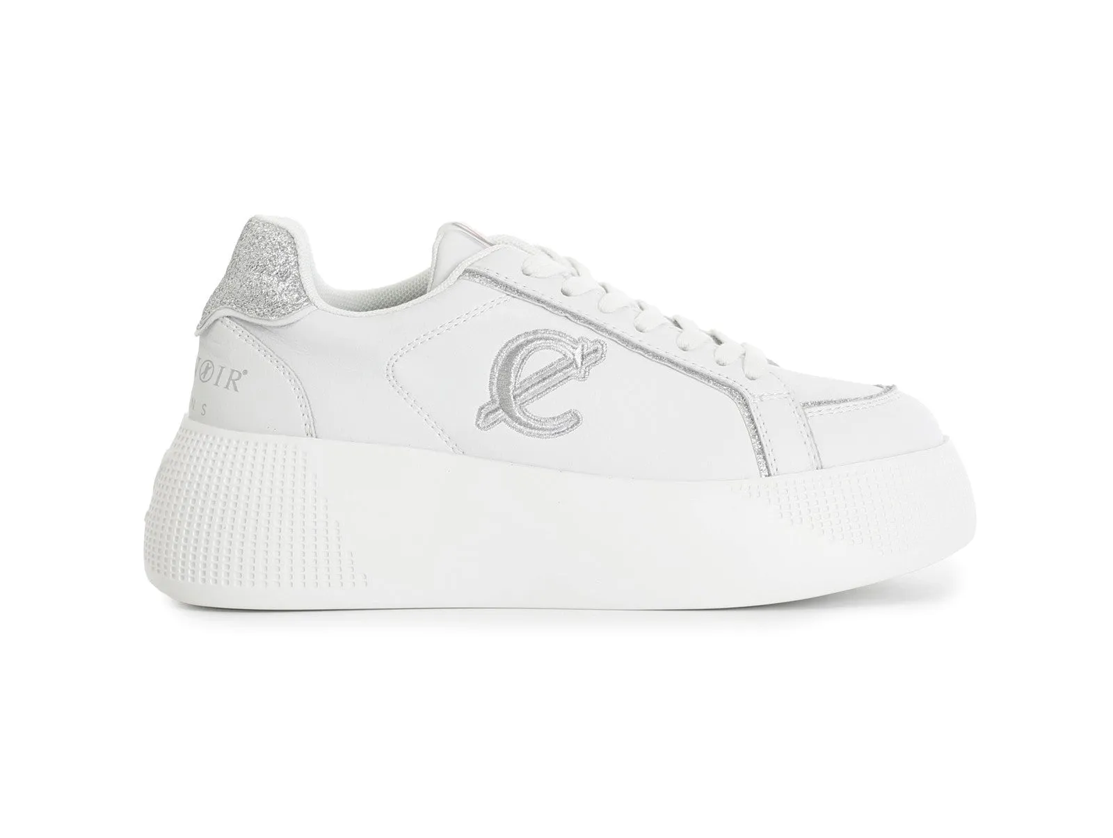 CafèNoir Donna Scarpe Stringate Glitter Pelle Suola Platform