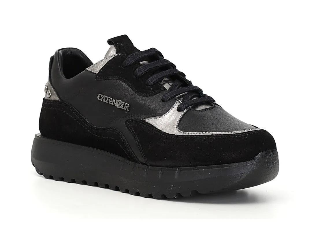 CafèNoir donna sneakers borchie tomaia pelle