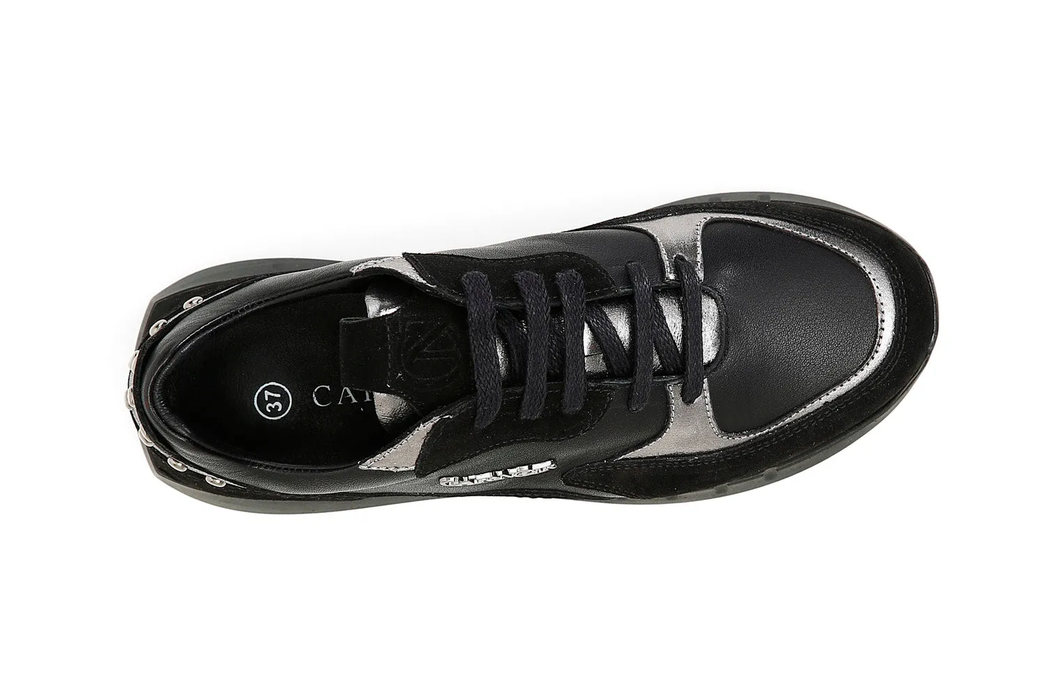 CafèNoir donna sneakers borchie tomaia pelle