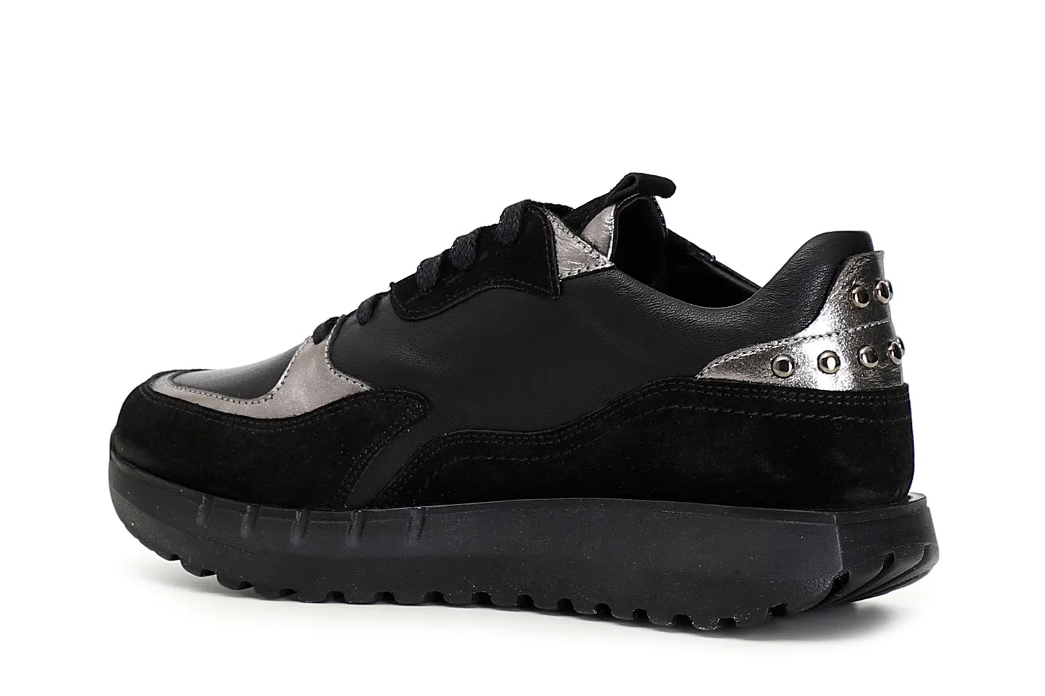 CafèNoir donna sneakers borchie tomaia pelle