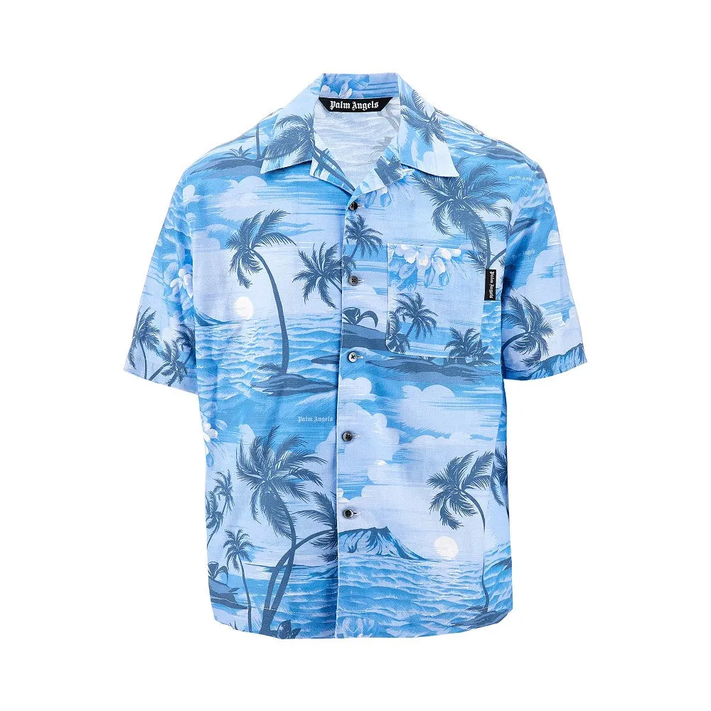 Camicia Bowling stampa 'Sunset'