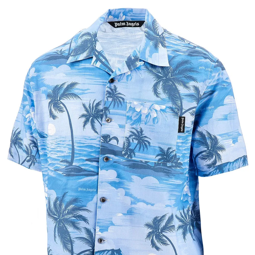 Camicia Bowling stampa 'Sunset'