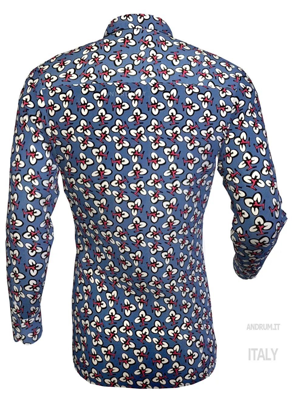 Camicia Fashion fantasia design trifoglio cotone