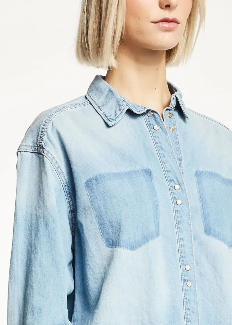 Camicia indaco chiaro