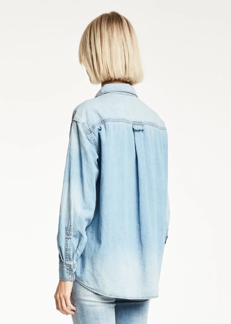 Camicia indaco chiaro
