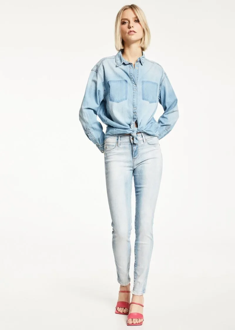 Camicia indaco chiaro