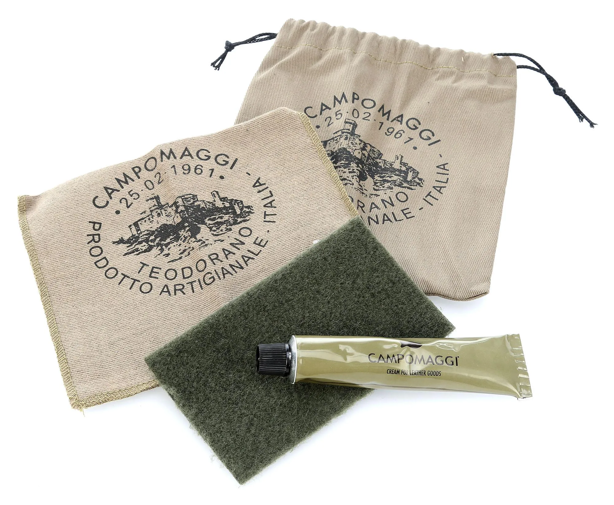  Campomaggi Borsa shopper pelliccia, pelle di vacchetta grana cognac  
