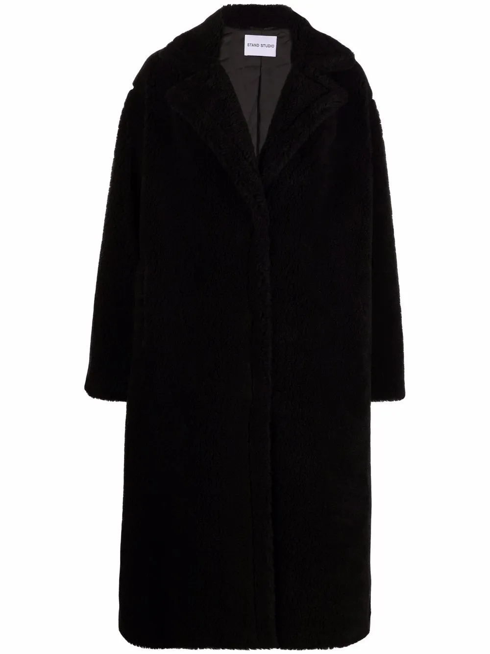 Cappotto Maria monopetto in nero - donna