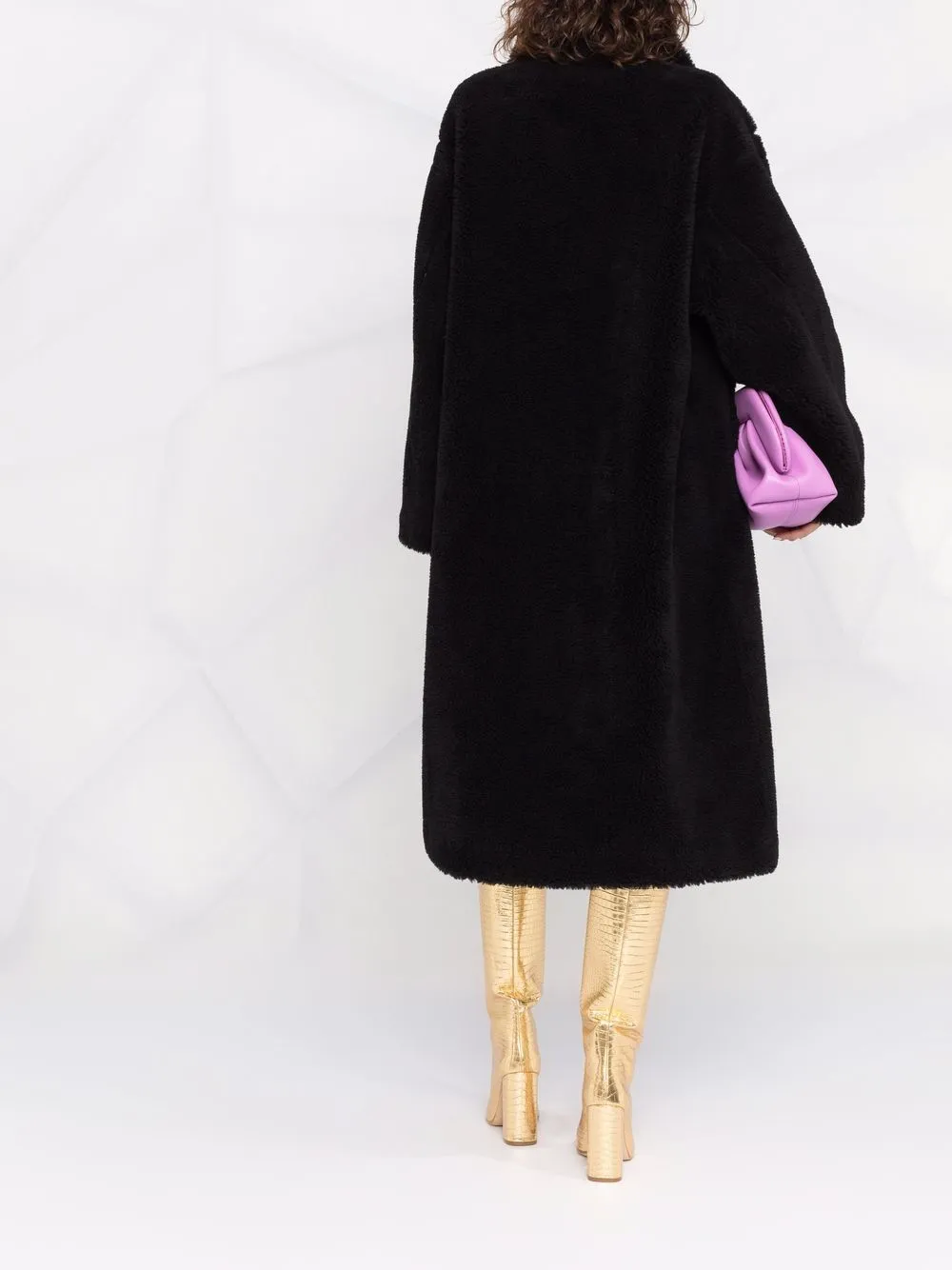 Cappotto Maria monopetto in nero - donna