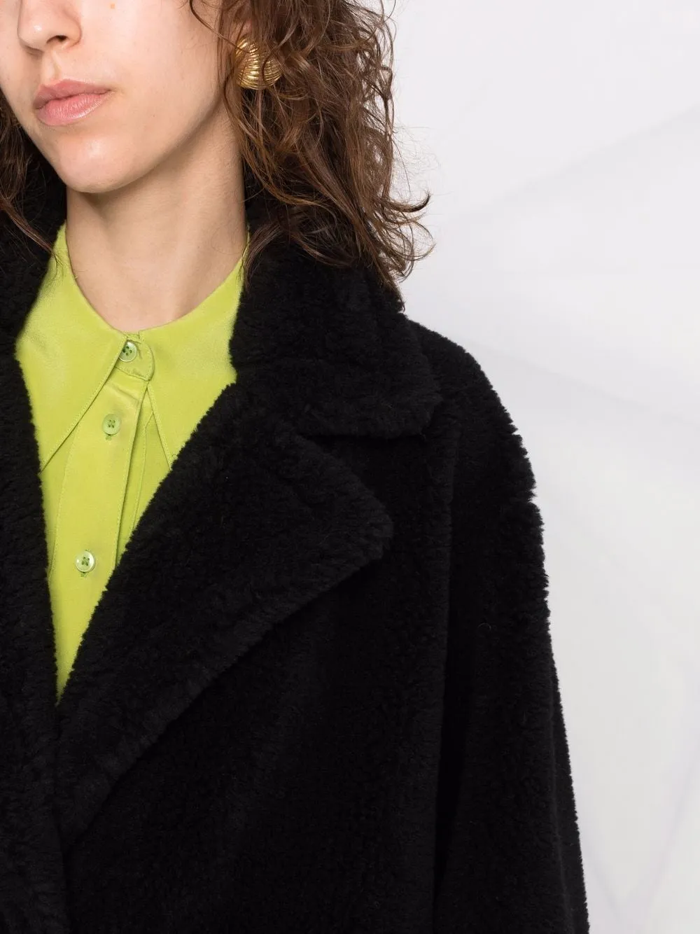 Cappotto Maria monopetto in nero - donna