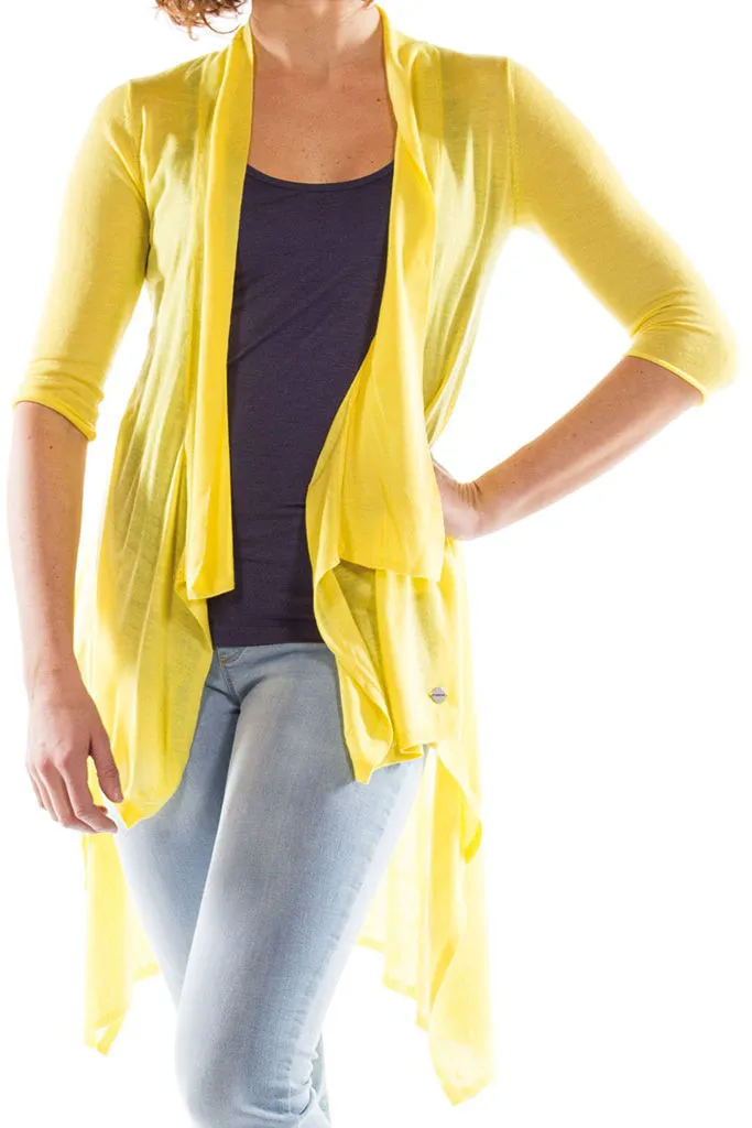 Carrera  ---------    ------------Cardigan lungo - Giallo