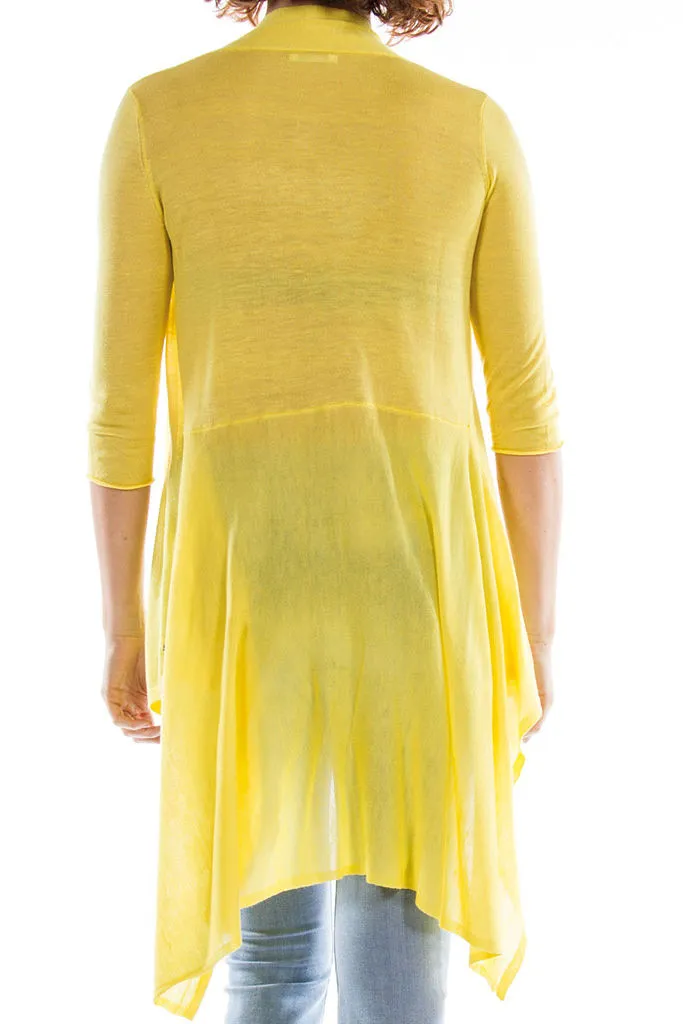 Carrera  ---------    ------------Cardigan lungo - Giallo
