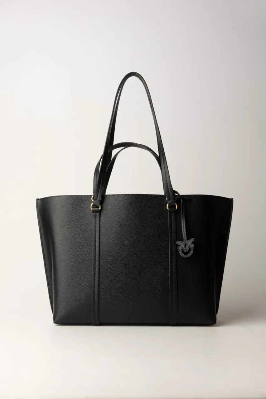 Carrie shopper bag NERO-ANTIQUE GOLD