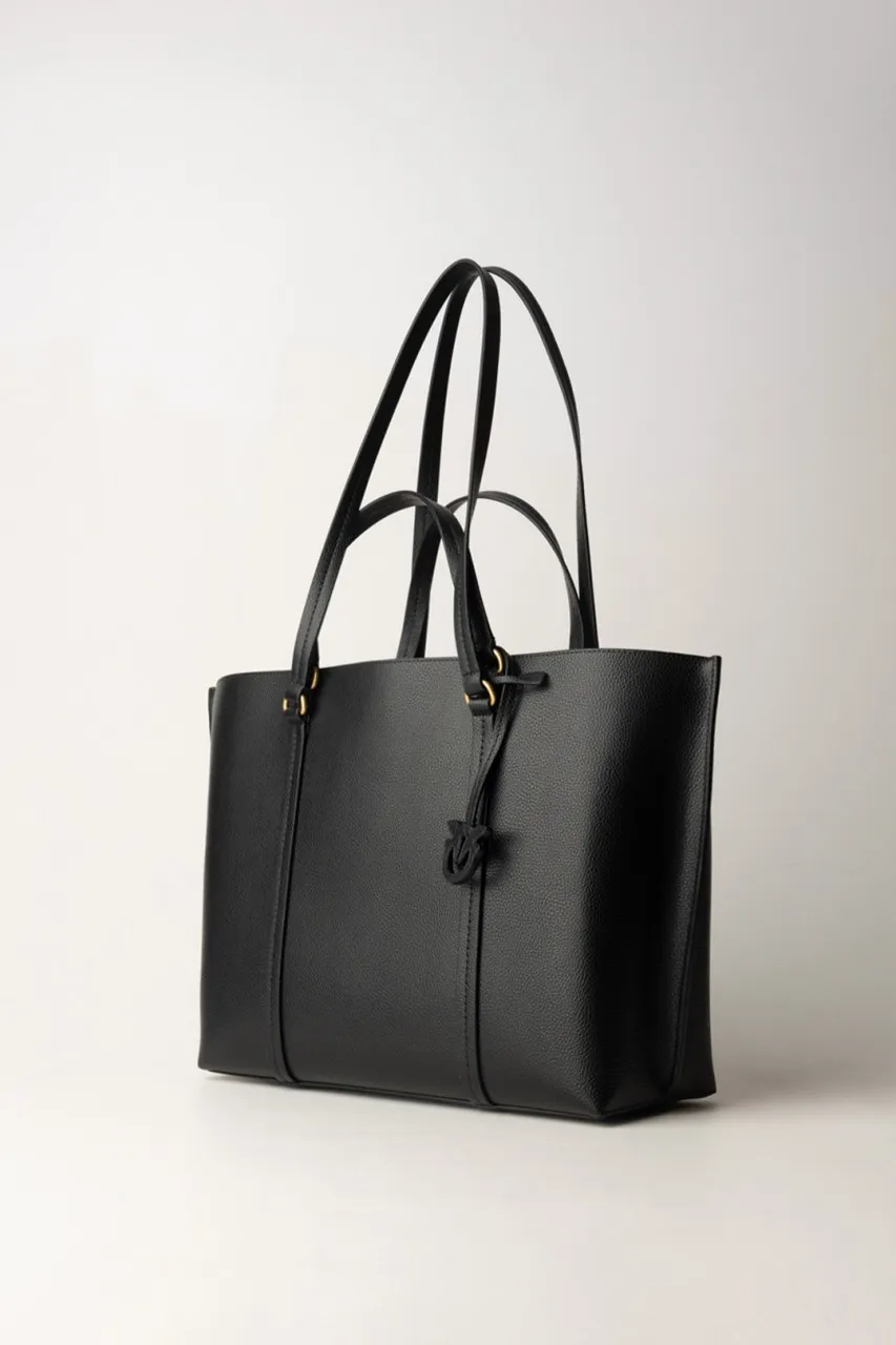 Carrie shopper bag NERO-ANTIQUE GOLD