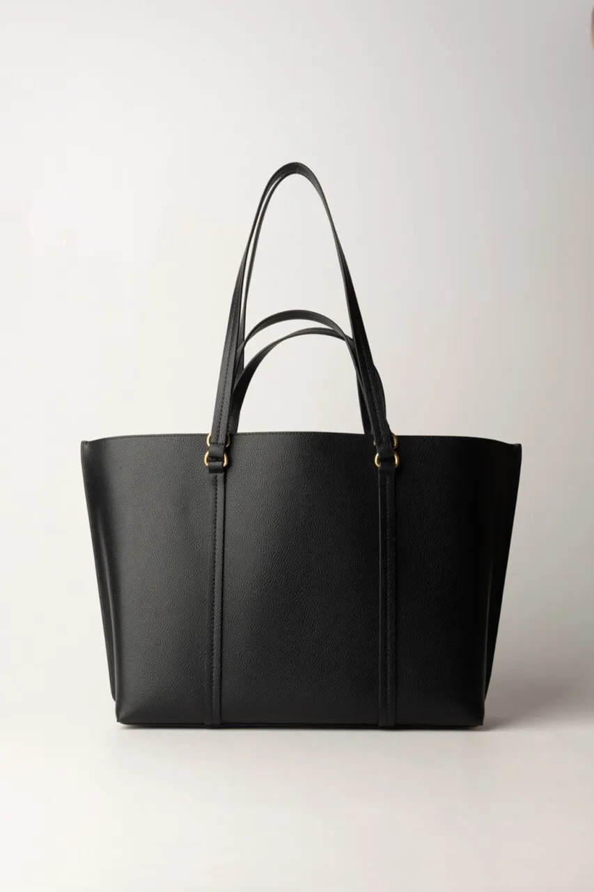Carrie shopper bag NERO-ANTIQUE GOLD