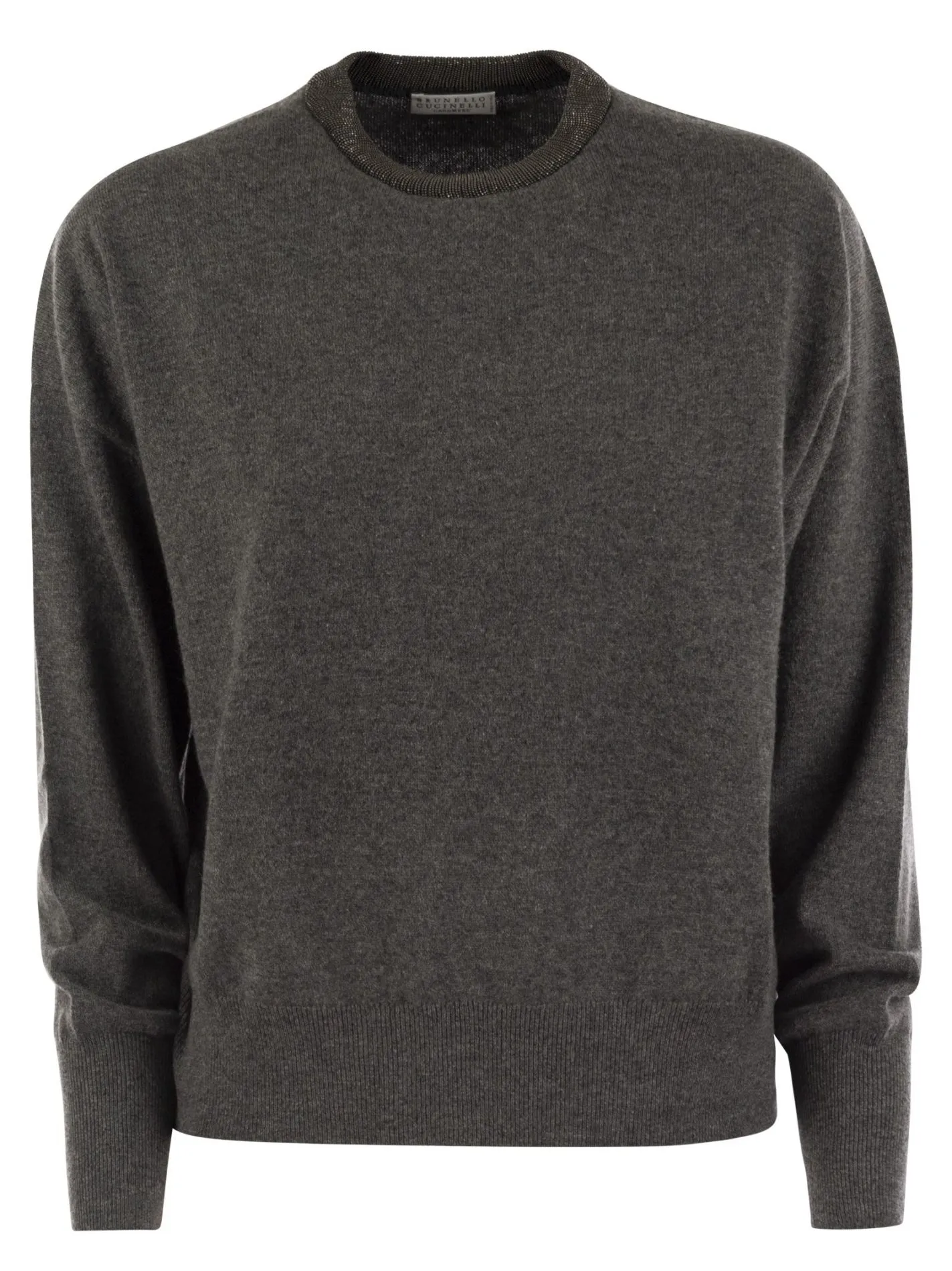Cashmere sweater with necklace