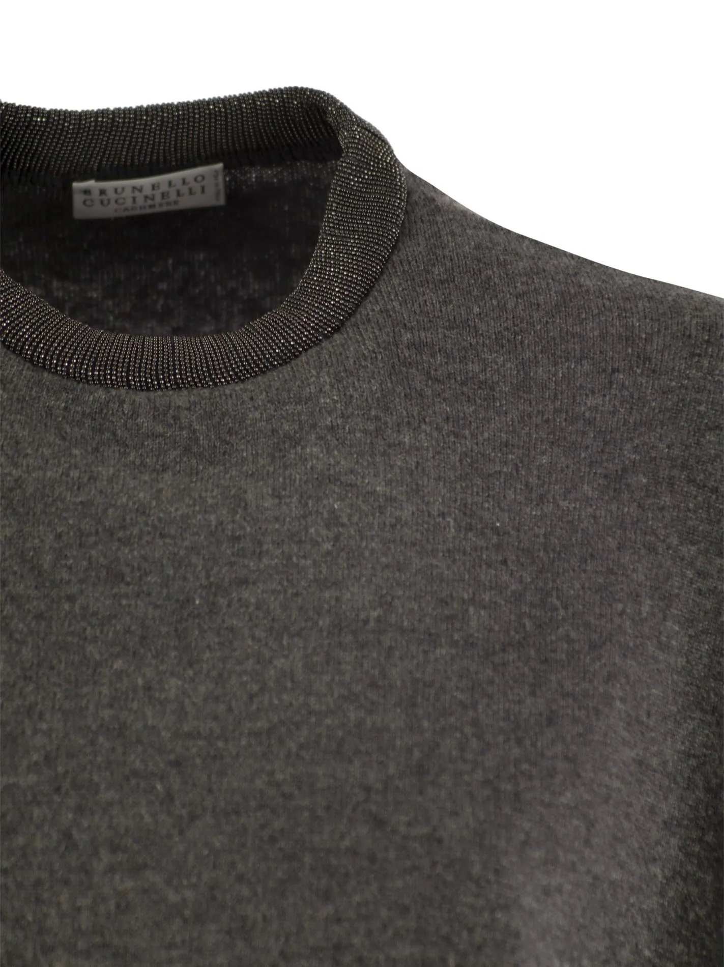 Cashmere sweater with necklace