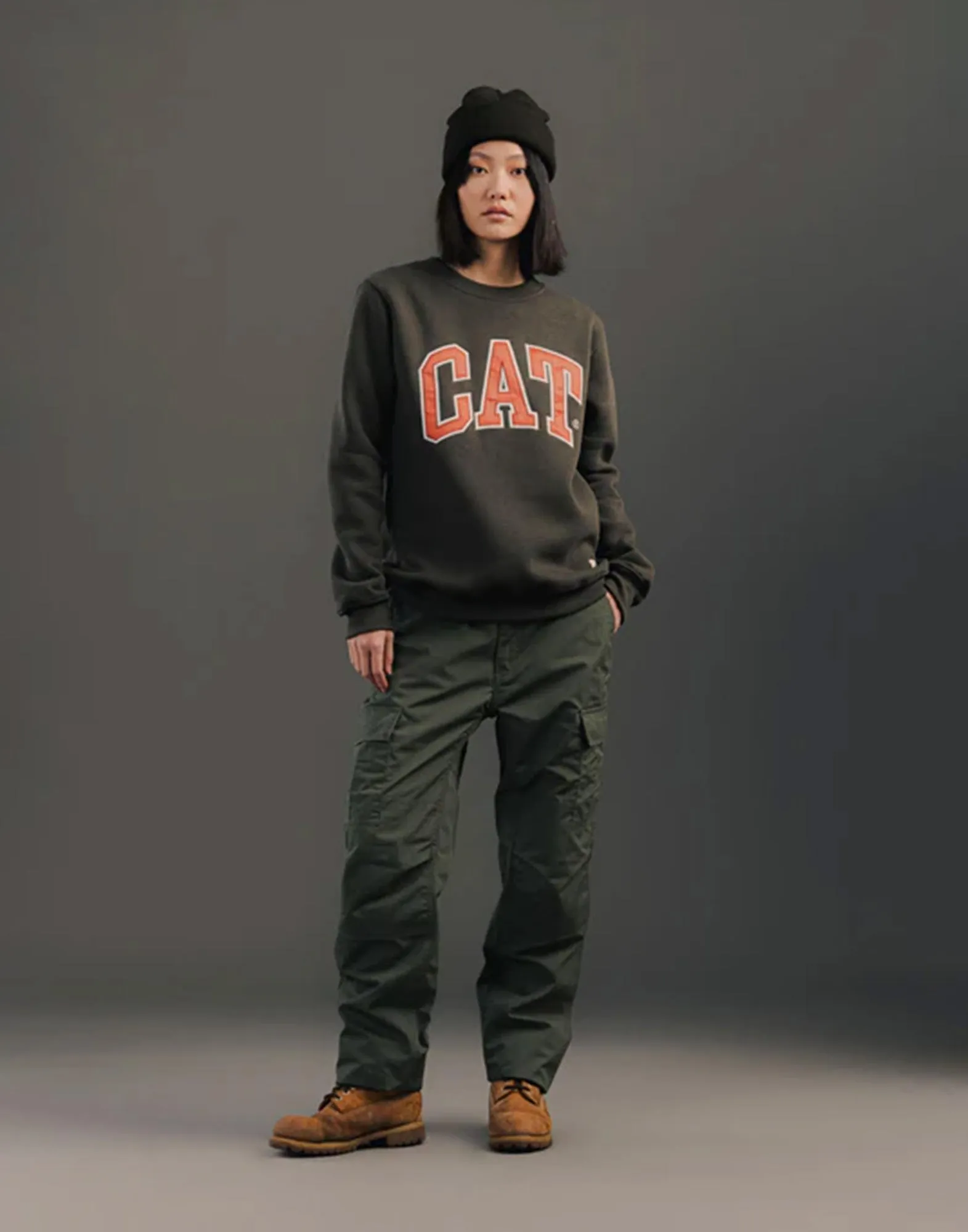 CAT WWR Pantaloni Cargo Oversized Beetle