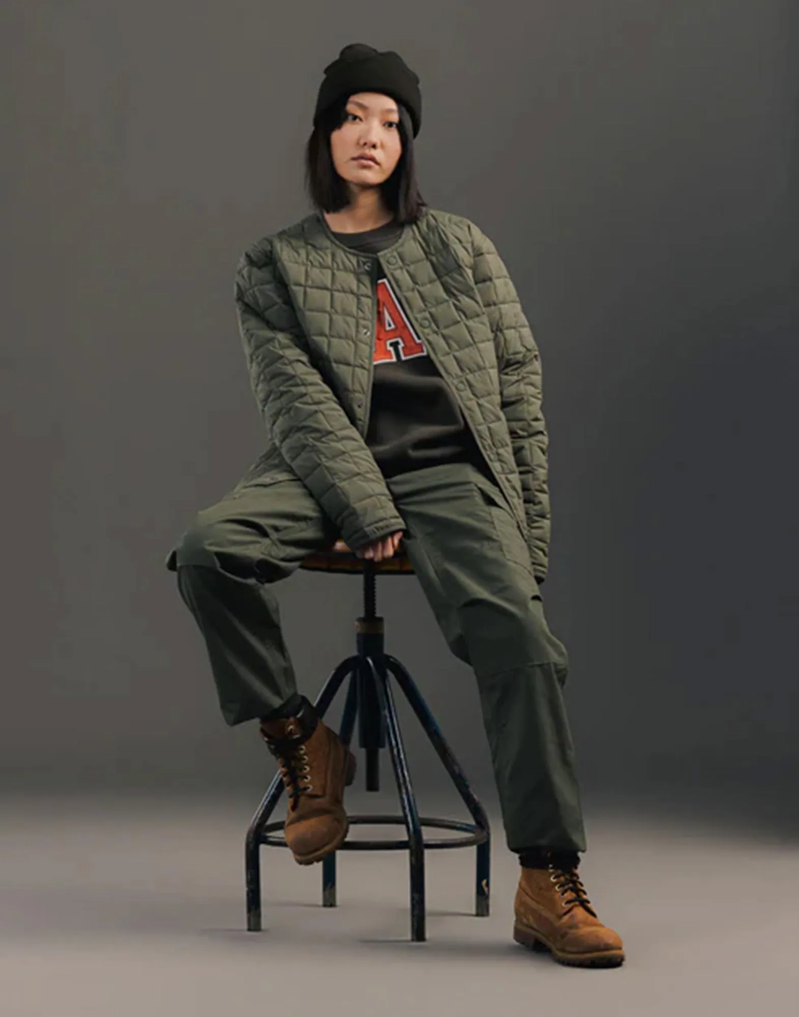 CAT WWR Pantaloni Cargo Oversized Beetle