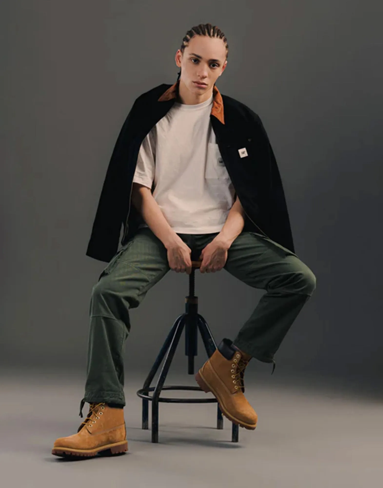 CAT WWR Pantaloni Cargo Oversized Beetle