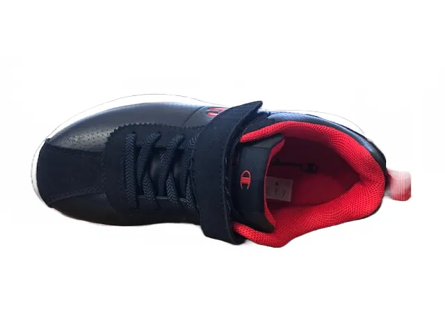 Champion children's sneakers in leather with tear Low Cut Cody S31348-F18-BS501 blue