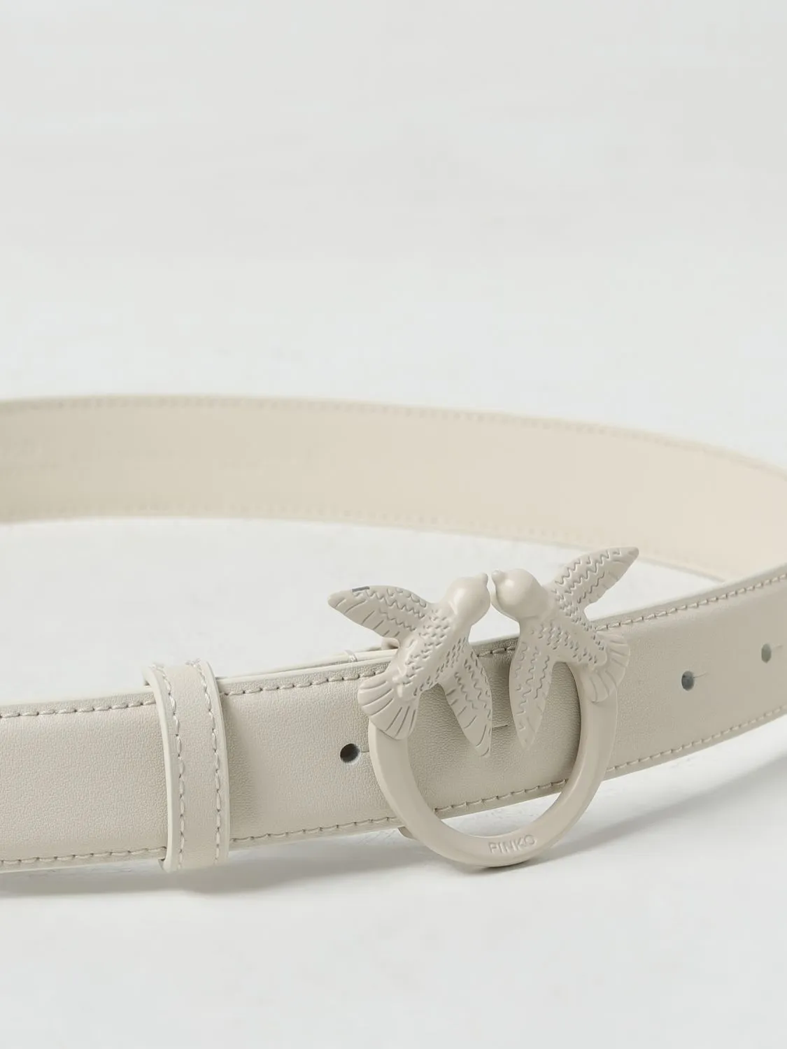 CINTURA BIANCO BLOCK COLOR IN PELLE