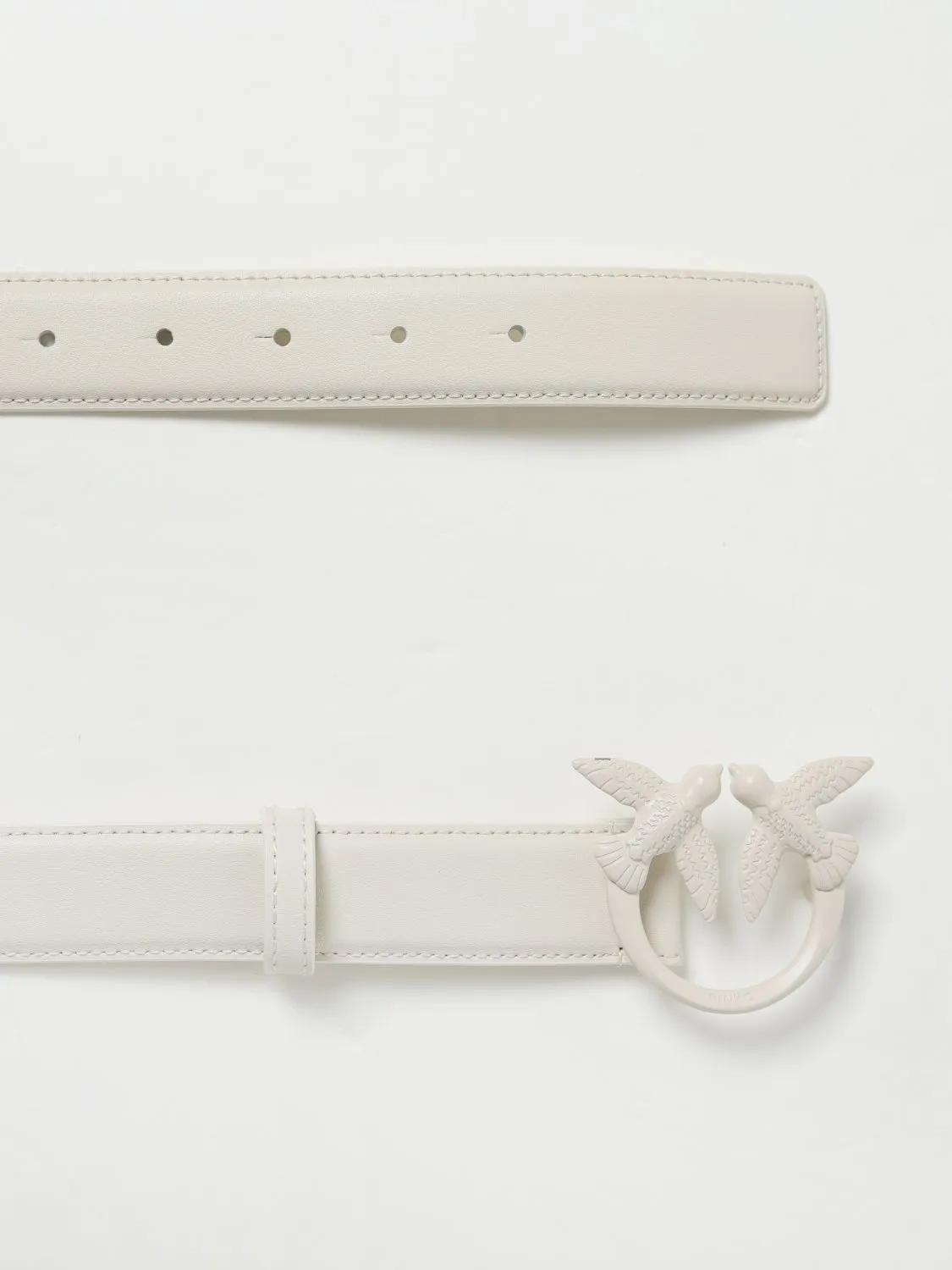 CINTURA BIANCO BLOCK COLOR IN PELLE