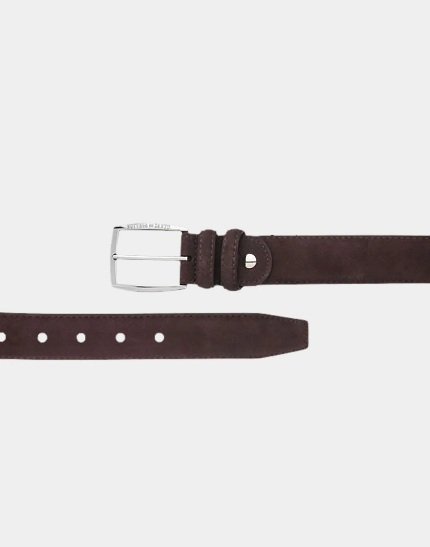 Cintura in pelle scamosciata marrone