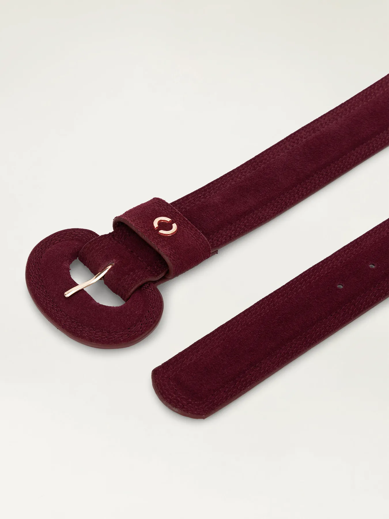 Cintura in pelle scamosciata