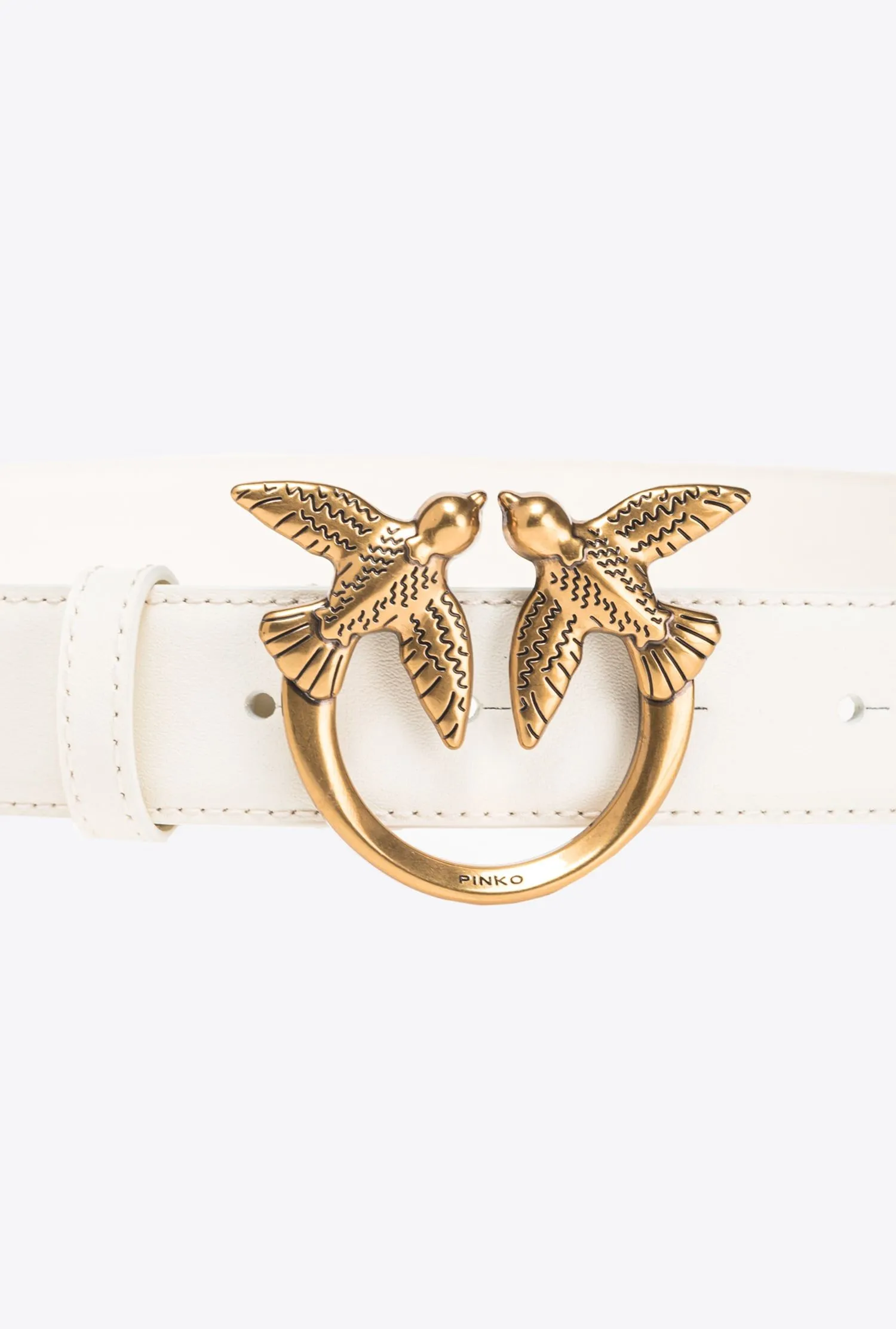 CINTURA PANNA LOVE BIRDS IN PELLE