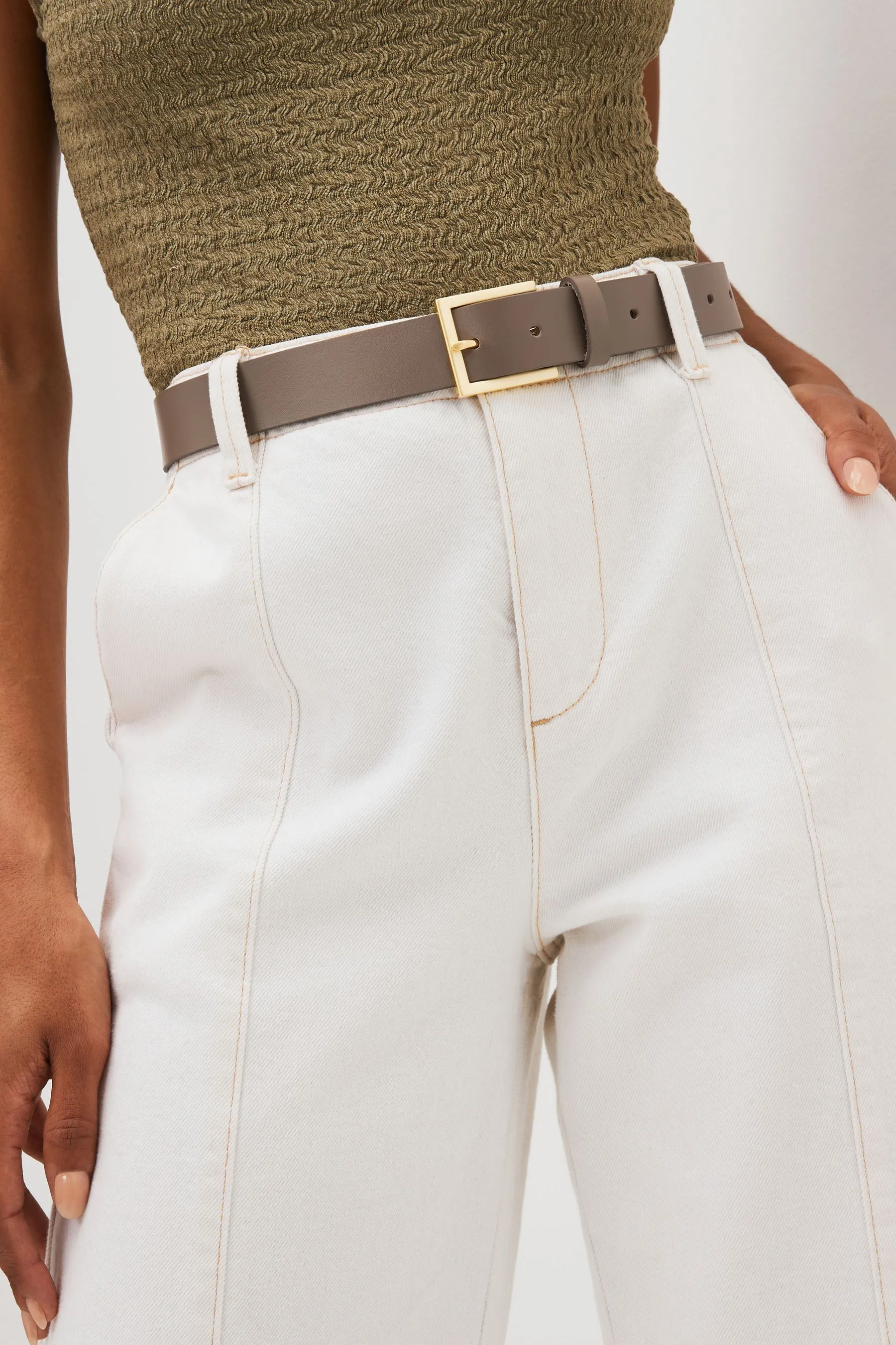 Cintura per jeans in pelle