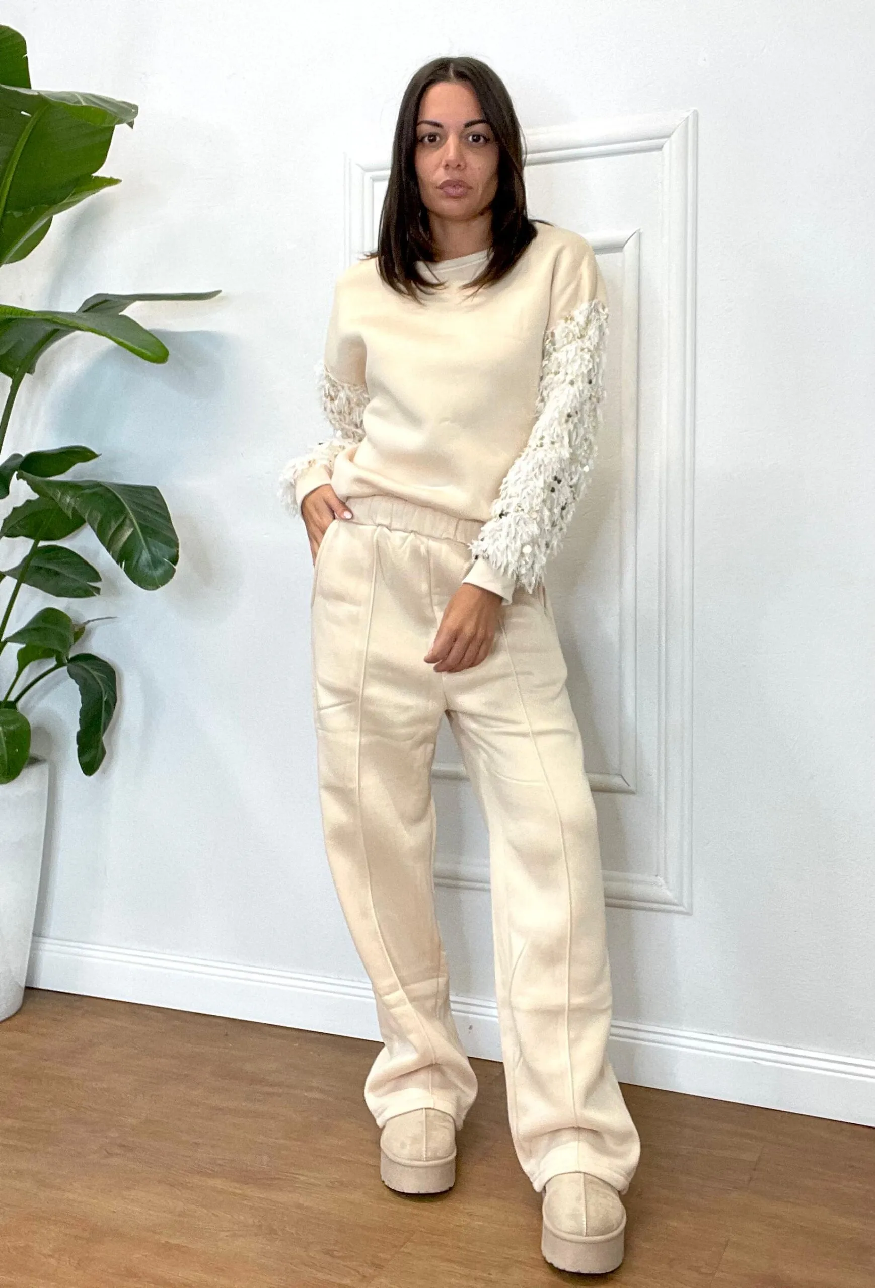 COMPLETO TUTA PIUME 805 beige