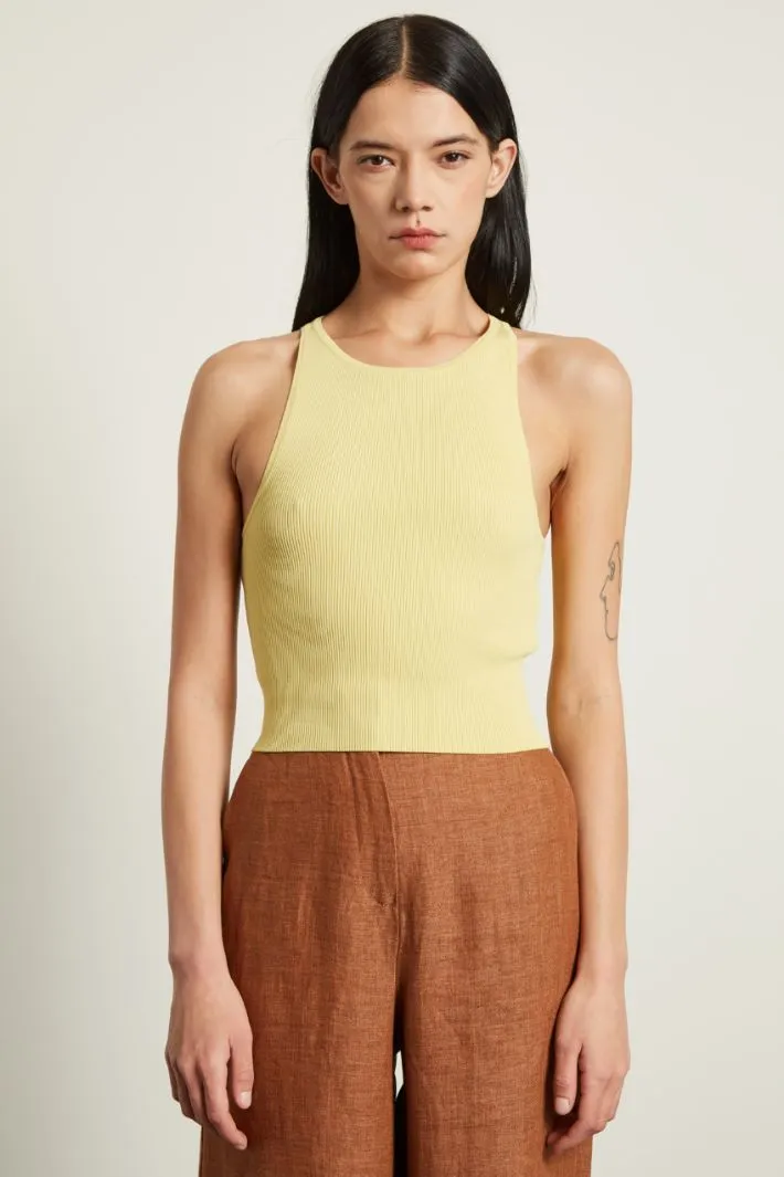 Crop top a coste