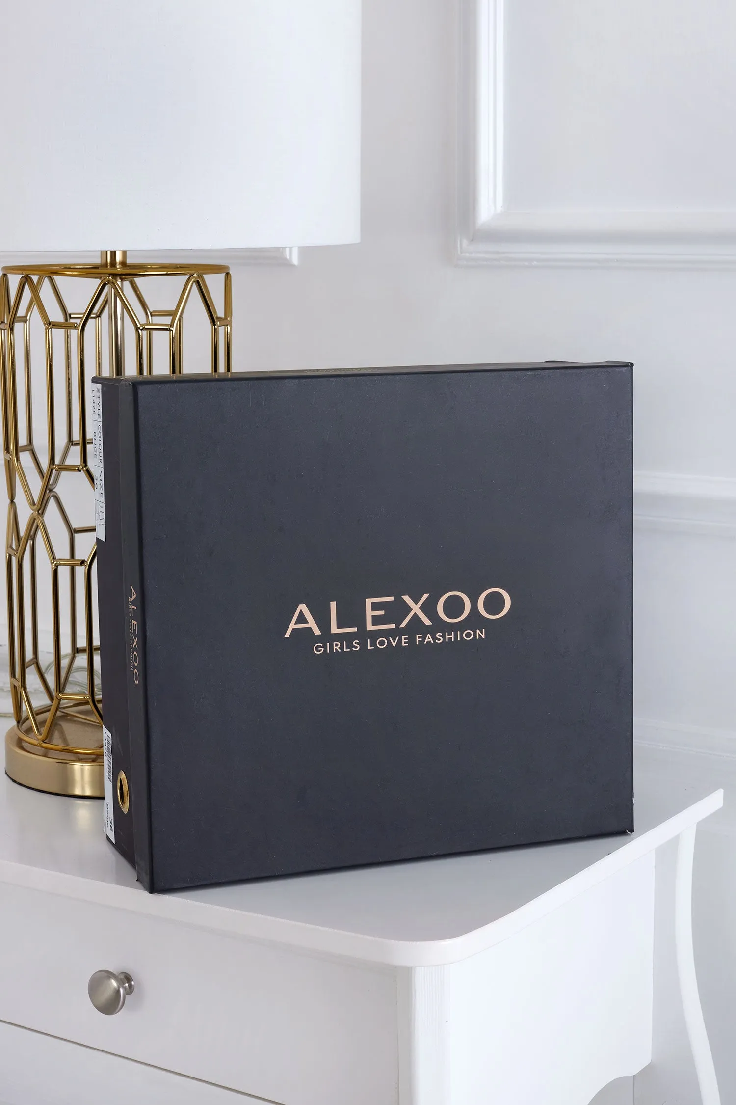 DAKOTA - Sandali Alexoo oro metallizzati con zeppa