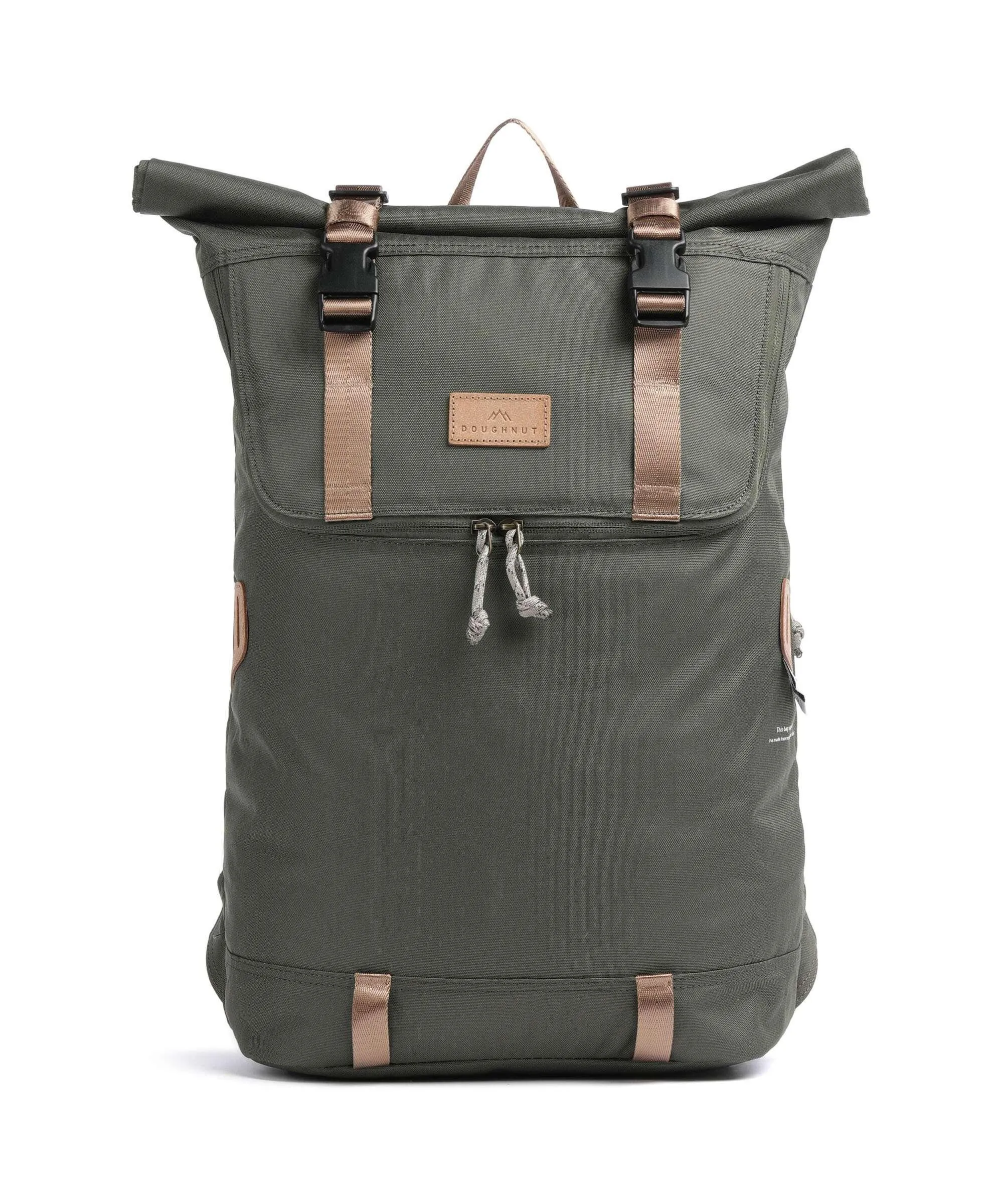  Doughnut Reborn Christopher Zaino roll-top 15″ poliestere riciclato verde scuro  