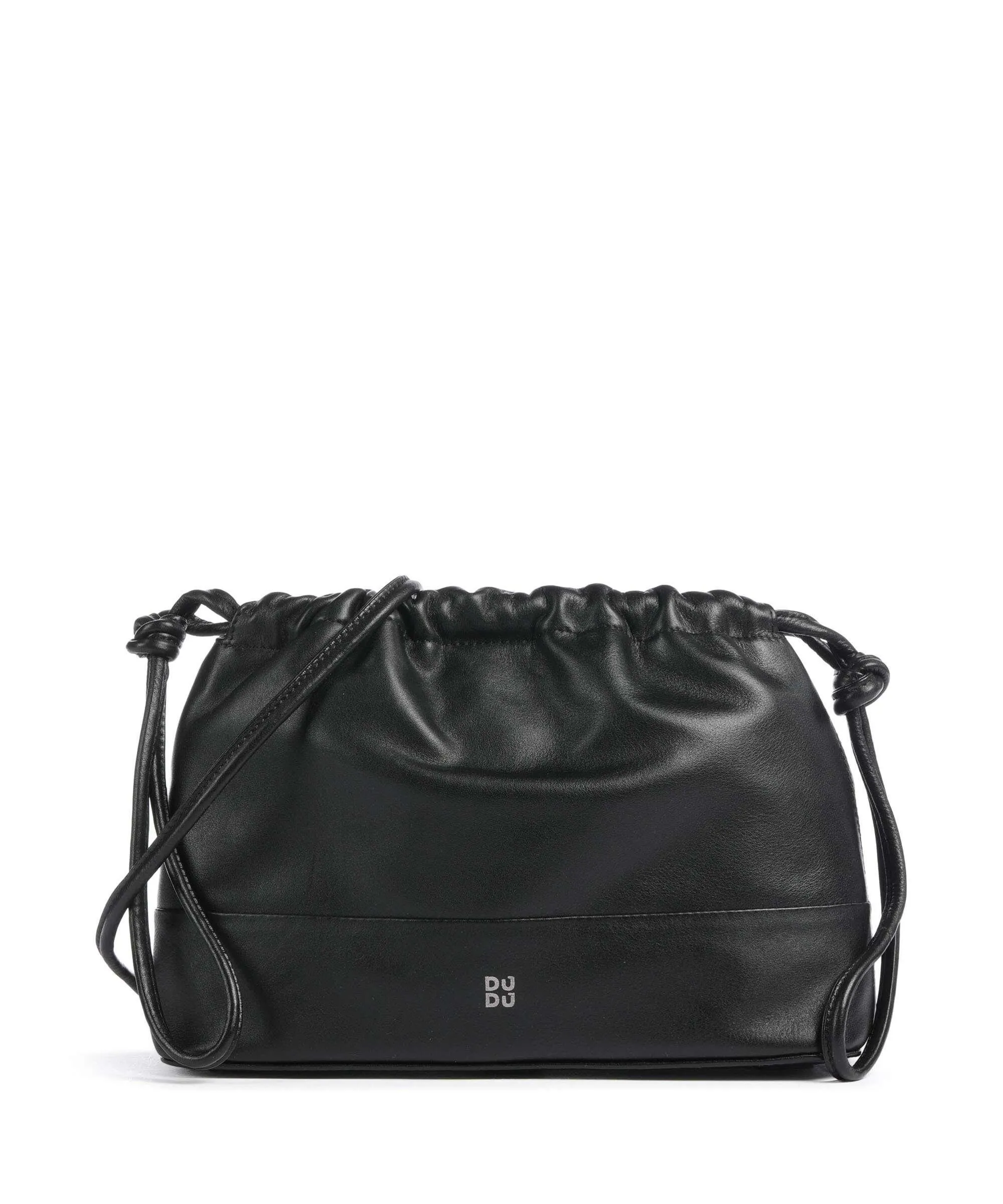  DuDu Bags Praga Borsa a secchiello pelle di vitello finemente grana nero  