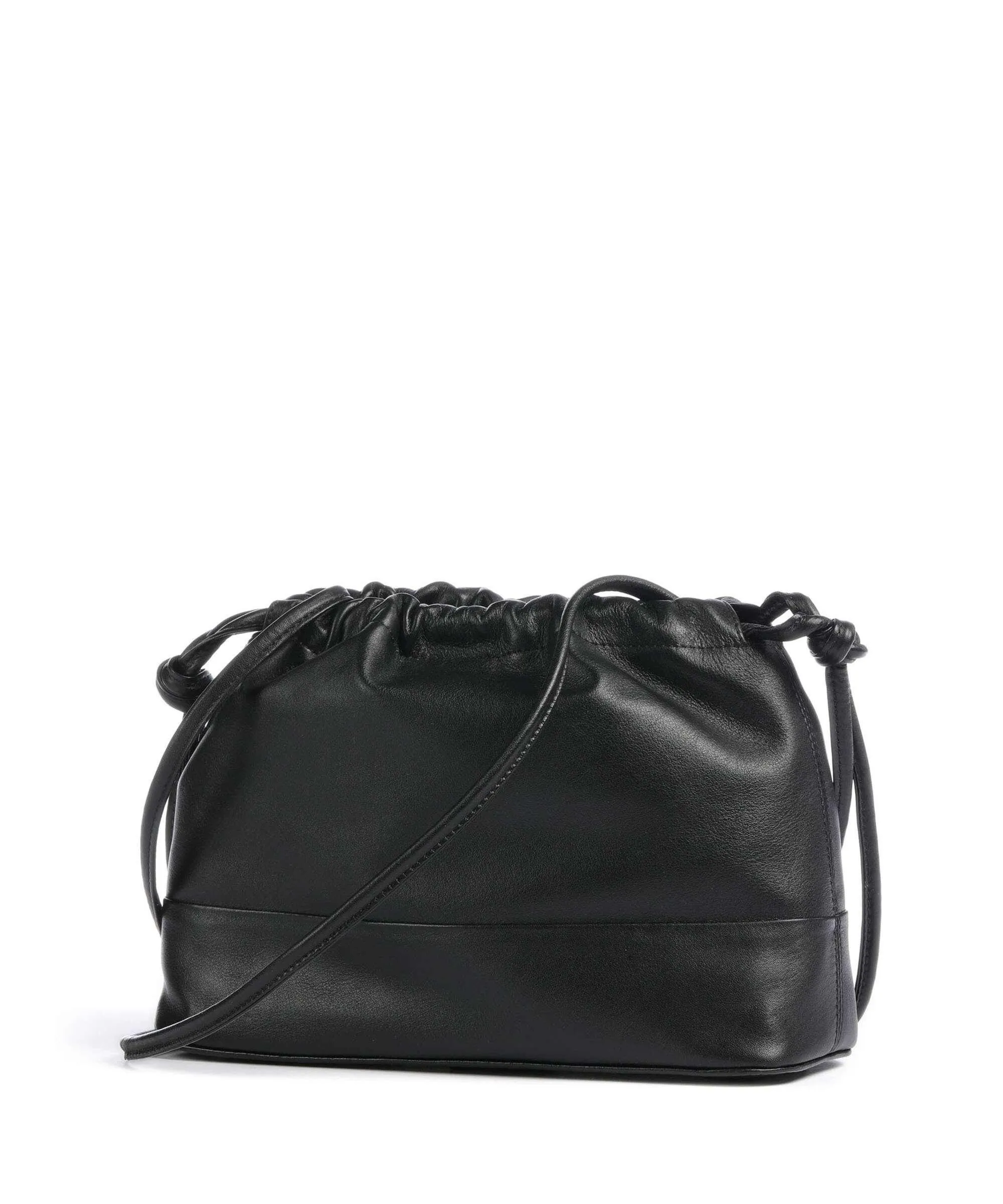  DuDu Bags Praga Borsa a secchiello pelle di vitello finemente grana nero  