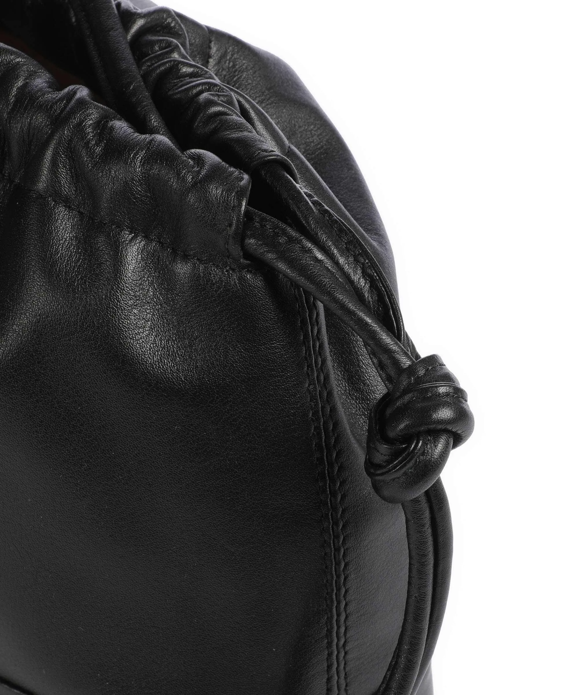  DuDu Bags Praga Borsa a secchiello pelle di vitello finemente grana nero  