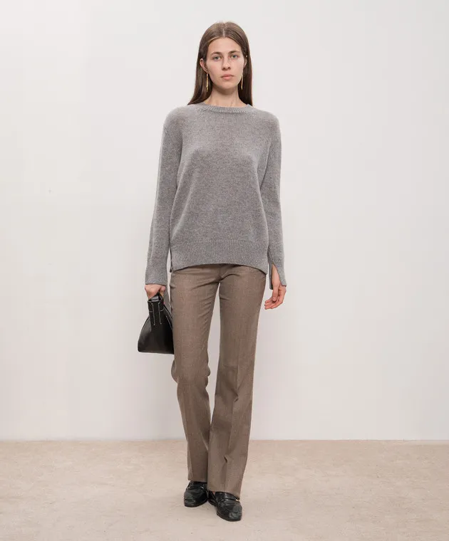 Enrico Mandelli Maglione in cashmere grigio A9KD355425